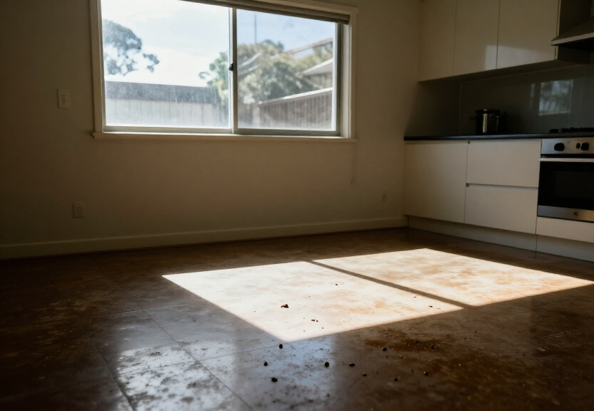 Cockroach infestation in Elizabeth Bay kitchen before treatment